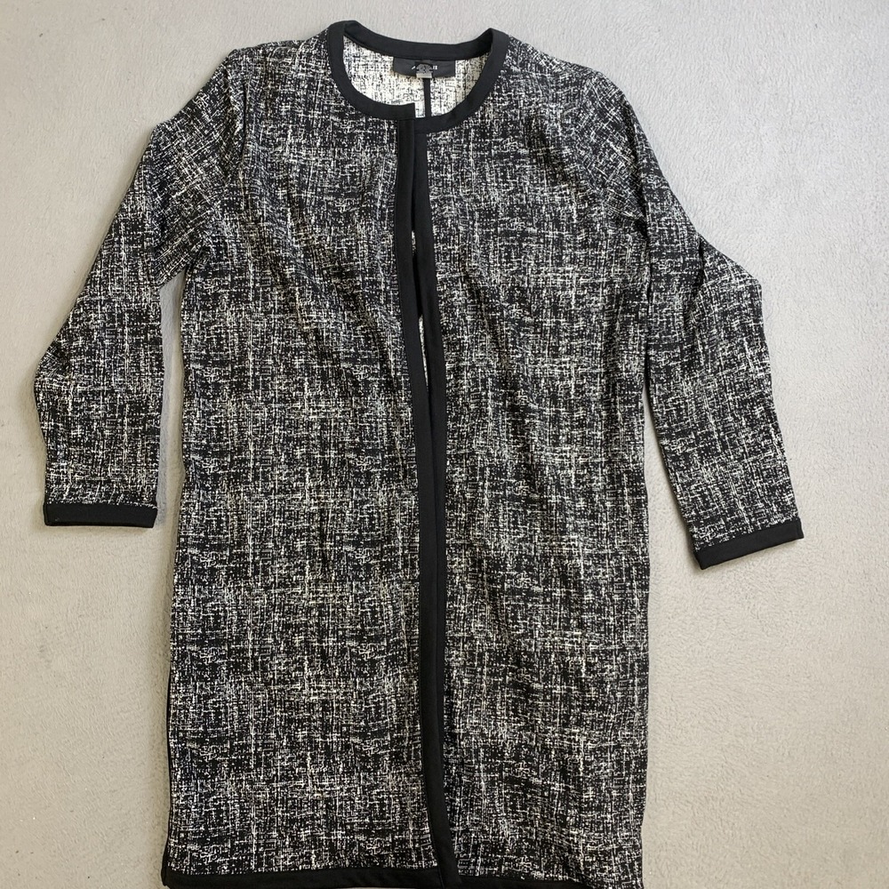 Alfani Jacket Women's Size M Black White RN 37763 Carnigan